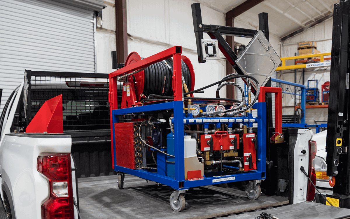 Rapid Recovery equipment on a Rapid Recovery truck